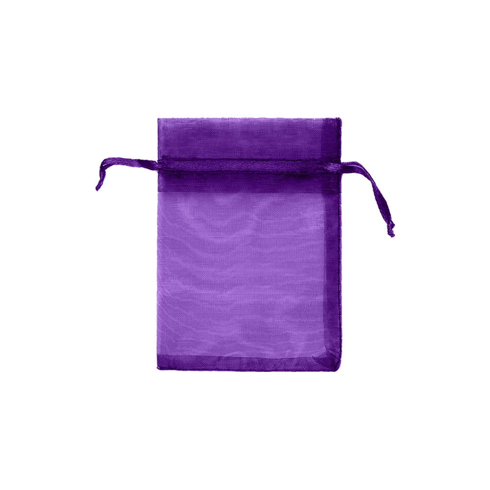 Мешочек из органзы 9 х 12 см фиолетовый 