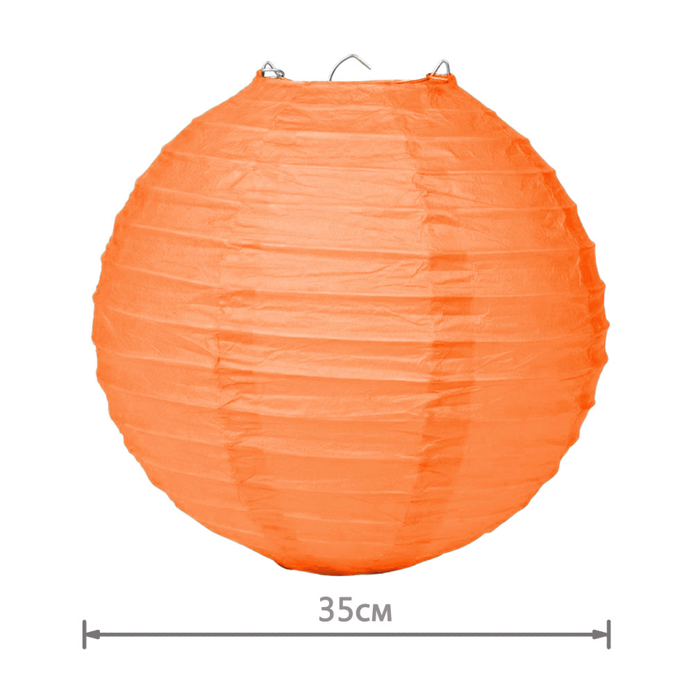 Подвесной фонарик стандарт 35 см оранжевый new