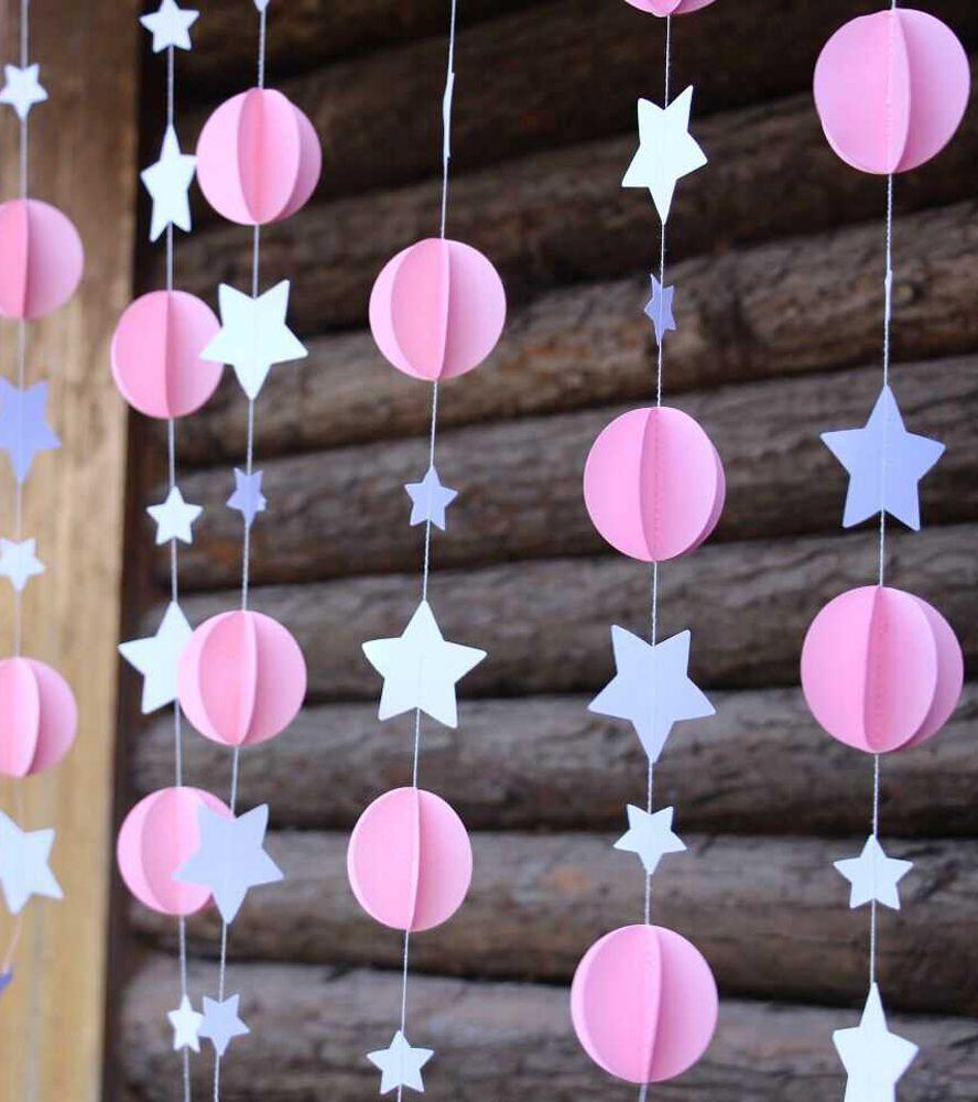 Праздничные гирлянды из цветной бумаги купить