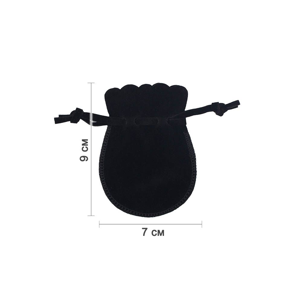 Мешочек замшевый (3) 7х9 см, черный