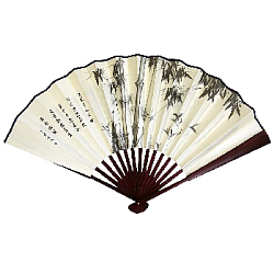 Веер для танцев 33х60см с рисунком, №3