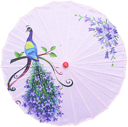 Китайские тканевые зонтики цветочные 82х54см, №10