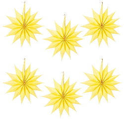 Набор фантов Звезды 30 см х 6 шт, жетый