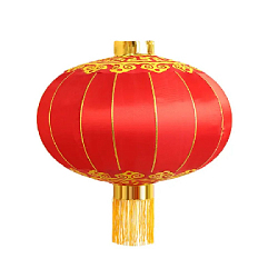 Китайский фонарь атлас d-40 см, красный