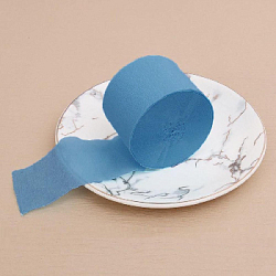 Крепированная лента 4,5 см х 25 м, лазурно-синий