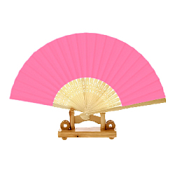Веер для декора 21 х 35 см розовый